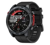 2025 GPS Montre Connectée Homme - Stratos 4 - 1.43 ""AMOLED Ecran Boussole Altimètre Barométrique Lampe de Poche Appel Vocal, Noir