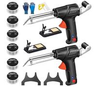 2025 Gun Soudage MéTallique Simple 3-En-1, 2 pièces Soudage Au Laser Industriel Chauffé En Interne, Ensemble D'Outils Fer Soudage Multifonction(2 PCS Black)
