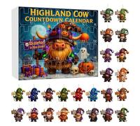 2025 Halloween Countdown Calendar, 24-Day Acrylic Set, 2D Gnome Ornaments, Fun Surprise Display, Spooky Decor for Girls, Boys, Daughter, Son, Sister, Wife, Halloween Celebration