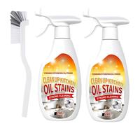 2025 Heavy-duty Degreaser,Heavy Grease Cleaner with Mild Formula & Quick Decomposition,Kitchen Strong Grill Multipurpose Oil Stain Remover,240ML (2)