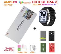 2025 Hk11 Ultra 3 Smartwatch 49Mm Hd Amoled 4G Rom Bluetooth Réseau Chatgpt Appel Robot Horloge Nfc Boussole Hommes Femmes Montre Intelligente.Spbl-Re-Misl-Ocgr.