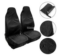 2025 Housse De Siège De Voiture Universelle Noir Oxford Réparation Tirer Du Fret Anti-Poussière Couvertures Imperméables Voiture Suv Camion Siège Housses De Protection.2pc Front Seat Cover.