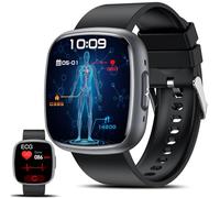 2025 +HRV Montre Connectée avec é /IMC, 1,75'' HD Smartwatch avec Appel Bluetooth, 24H Cardiofrequenceme/SpO2, Moniteur de Sommeil, Appel d'urgence SOS pour Android/iOS