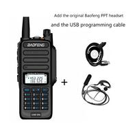 2025 IP68 étanche baofeng uv 9r plus 20w ERA talkie-walkie longue portée 30km voiture cb radio amateur émetteur-récepteur hf station de radio UHF - Type add headset cable
