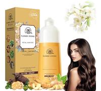2025 Japanese Petal Rose Hair Dye Shampoo, Nourishing Plant-Based Hair Color, Single Agent Floral Dye, Long-Lasting & Natural Hair Color Shampoo for Gray Coverage (Tea Brown)