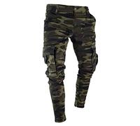 2025 Jean Cargo Homme Grande Taille Elastique Large Baggy Pantalon de Jogging en Denim Sport Pants pour Hommes Cadeau Vetement Mode Pantalons Coupe Droite Trainning Camo Works Pantalons