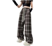 2025 Jeans Ado Fille Large Jean Jambes Larges pour Filles Enfants Droit Taille Haute Élastique Jean Baggy Pantalons Doux Decontracte Pantalon en Denim Taille Haut avec Poches pour 5-15 Ans