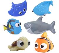 2025 - Jouets de bain Le Monde de Dory et Nemo pour bébés et tout-petits, pour la douche et la natation, 6 pièces