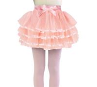 2025 Jupe tutu pour tout-petits, tulle fixe, jupe étagée, jupe de fête princesse, jupe superposée pour petites filles de 1 à 10 ans T-shirt pour fille, beige, 6-8 ans