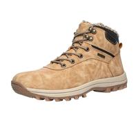 2025 Loisirs, saison froide, neige, coton, rembourré, bottes hautes, respirantes, tendance pour étudiants, adolescents, chaussures plates pour homme, kaki, 44 EU