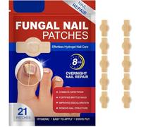 2025 Lot de 21 patchs pour ongles fongiques, multi-usages, réparation d'ongles fendus pour ongles des pieds, traitement des champignons pour ongles décolorés et fortifiants (1 pièce)