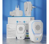 2025 Lot de 4 répulsifs à ultrasons - 2 modes de protection contre les moustiques - Pour l'intérieur - Contre les moustiques, cafards, souris, araignées, mouches