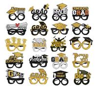 2025 Lunettes de soleil, accessoires de photo de grad,Classe de 2025 Graduation Photo Accessoires - Booth Grad Eaporas de fête décorative Favors pour la séance photo, les élèves et la maternelle