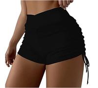 2025 Maillot de Bain Été Femme Bas de Bikini Pantalon Femmes Grande Taille Solide et Imprimé Taille Haute Bikini Brésilien Bas Slips Beachwear Brésilien Bas Côté Short Noir Femme Laine, Noir , XXL