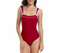 2025 Maillot De Bain Femme 1 Pieces Swimwear Dos Nu Elégant Sexy Bikini Gainant Contrôle Ventre Plat Maillots Une Pièce Femme Push Up Rembourré Swimsuit Couleur Unie Bretelles Larges