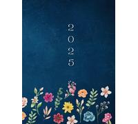 2025: Maximum Space Planner - One Page Per Day | 394-Page Daily Planner and Calendar | Half-Hourly Appointment Book Including Weekends | 8.5 x 11, Blue Cover