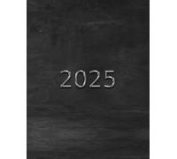 2025: Maximum Space Planner - One Page Per Day | 394-Page Daily Planner and Calendar | Half-Hourly Appointment Book Including Weekends | 8.5 x 11, Black Cover