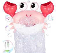 2025 Mise à Niveau Crabe faiseur de Bulles, Machine à Bulles de Bain Rechargeable, Souffle des Bulles avec des chansons pour Enfants