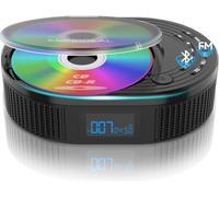 2025 MONODEAL Lecteur CD avec Radio FM,Lecteur CD Portable Bluetooth 2 en 1, Lecteur CD Rechargeable avec Télécommande, Prise en Charge AUX/USB