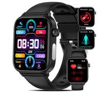 2025 Montre Connectée é /PPG/HRV/Acide Urique Homme Femme,1,96" Smartwatch avec Appel Bluetooth/SOS 24H Mesure Fréquence Cardiaque/Sommeil/SpO2/Montre Fitness (Classique, 1.57)