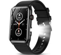 2025 Montre Connectée Homme Avec Appel Bluetooth,1,57"" Montre Intelligent Avec Lampe De Poche Led,120+ Modes Sportifs Moniteur De Sommeil Podometre Bracelet Intelligente Pour Android Ios