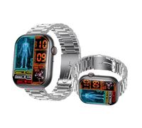 2025 Montre Tensiomètre - Moniteur De l 2.10" Montre Connecte Homme - Moniteur De Pression Artérielle Vie Quotidienne F580721,SilverSteel