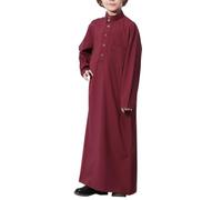 2025 Musulman Djellaba Enfant,Enfants Vêtements de Prière,Robe Arabe pour Garçons,Longues Kaftan,Musulman Robes Arabes Jubba Thobe,Kurta Dishdasha Garçons Eid Costume