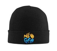 2025 Neo Geo Logo Rétro Style Chapeau Tricoté pour Femmes Hommes Bonnet D’Hiver Chapeaux Chaud Melon Cap