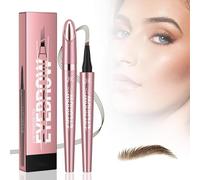 2025 neu Crayon Sourcil Waterproof, Crayon à Sourcils Micro Brow Pencil imperméable avec 4 pointes de fourchette, Eyebrow Pencil crée sans effort des sourcils d'apparence naturelle (02# Marron foncé)