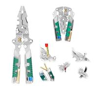 2025 New 12-in-1 Wire Stripper Tool, Wire Stripper Voltage Tester, Foldable, Cable Cutter Plier Screwdriver, Screw Gripping Pliers for Electric Cable