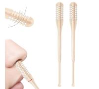 2025 New 2-in-1 Nose Hair Removal Tool, 2-in-1 Nasal Hair Cutter, 360° Rotating with Ear Picker, Portable Manual Design for Men & Women, Washable for Home and Travel Use (2 Pcs)