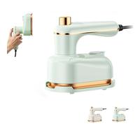 2025 New 2-in-1 Steamer and Iron, Handheld Portable Steam Iron, Continuous Steam & Dry Ironing, Compact Design with 50ml Water Tank Mini Travel for Home, Dorm (green)