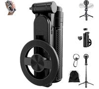 2025 New 4-in-1 Multifunctional 360°Rotation Magnetic Selfie Stick,Equipped with Wireless Bluetooth Control,Portable Pocket Extendable Phone Tripod for iPhone & Android (1pcs)
