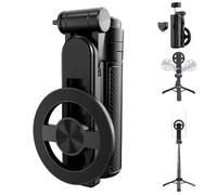 2025 New 4-in-1 Multifunctional Magnetic Selfie Stick, Opticnock 4-in-1 Multifunctional 360° Rotation Magnetic Selfie Stick, Portable Extendable Mag Tripod for Travel Vlog (1PC)