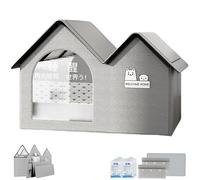 2025 New Air Conditioner Cat House, Air Conditioned Dog House, Pet Cooling House, Foldable, with Air Conditioning 10 Ice Packs, for Small, Medium and Large Dogs and Cats