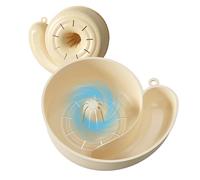 2025 New Automatic Vegetable and Fruit Washer, Snail-Shaped Spin Cleaner Drain Basket, Fruit Washing Bowl with Strainer, Portable Drainer Fruits Washing Basin for Home Kitchen Meal Prep (Cream white)