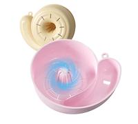 2025 New Automatic Vegetable and Fruit Washer, Snail-Shaped Spin Cleaner Drain Basket, Fruit Washing Bowl with Strainer, Portable Drainer Fruits Washing Basin for Home Kitchen Meal Prep (Pink)