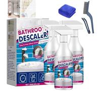 2025 New Bathroom Descaler Foam Spray, Bathroom Descaler, Stubborn Stains Cleaner, All-Purpose Bathrooms Stain Remover for Bathtub Toilet Glass Faucet (3pcs)