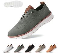 2025 New Breeze Shoes for Men, Breeze Shoe Urban Ultra Comfortable Shoes Breathable Arch Support Shoe (Green,44)