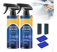 2025 New Car Coating Spray, Quick Effect Coating Agent for Car, All-in-One Waterless Wash & Scratch Wax Polish, Effortlessly Removes Oil Film, Long-Lasting Gloss and Hydrophobic Protection, 120ml (2)