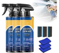 2025 New Car Coating Spray, Quick Effect Coating Agent for Car, All-in-One Waterless Wash & Scratch Wax Polish, Effortlessly Removes Oil Film, Long-Lasting Gloss and Hydrophobic Protection, 120ml (3)