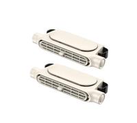 2025 New Car Seat Fan - Bladeless High Wind Power, USB Rechargeable Portable Car Cooler for Front & Rear Seats, 3 Speed Mini Air Conditioner Fan, Universal Fit for SUV, Truck, Van, RV (Beige+Beige)