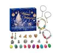 2025 New Christmas Advent Calendar 24-Day Countdown Surprise Gift Box Set Diy Christmas Children'S Bracelet