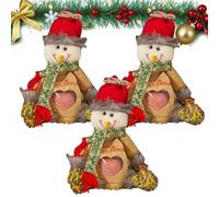 2025 New Christmas Bags Zipper Design, Christmas Bag Zipper Design, Reusable Christma Bags With Santa Snowman Style Of Apples, Candies, Small Toys And Gifts (3pcsC)