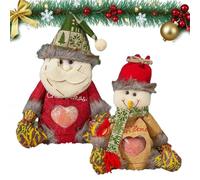 2025 New Christmas Bags Zipper Design, Christmas Bag Zipper Design, Reusable Christma Bags With Santa Snowman Style Of Apples, Candies, Small Toys And Gifts (2pcsE)