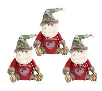 2025 New Christmas Doll Bags Zipper Design, Reusable Christmas Zipper Gift Bags, Fabric ChristmassGift Candy Bags for Presents Candy Fruit and Festiva (A)
