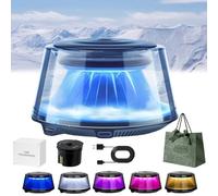 2025 New Cloud Mist Car Diffuser - Auto on/off, Premium Scenic Fragrance Cars Freshener, Smart Car Air Freshener, with USB Rechargeable, 5 Ambient Light, Long-Lasting Fragrance (A)