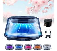 2025 New Cloud Mist Car Diffuser, Auto On/Off Smart Car Air Freshener, 5 Ambient Light, Long Lasting Automotive，Auto On/Off,Adjustable Intensity (Balck,Sakura)