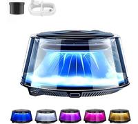 2025 New Cloud Mist Car Diffuser, Premium Adjustable Cloud Mist Car Diffuser, Auto On/Off, with USB Rechargeable, 5 Ambient Light, Natural Scent Long Lasting Air Fresheners (Gardenia White Tea)