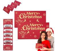 2025 New Creative Christmas Cash Surprise Envelope, Christmas Cash Gift Envelope with Tassel, Surprise Money Clip with 6/10 Slot (6Slot A)